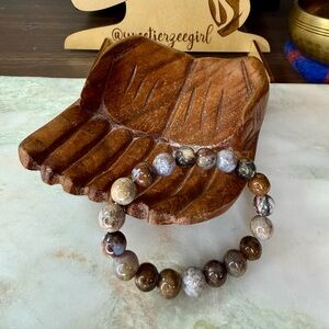 Pietersite Tempest Stone Grounding Gemstone Bead Bracelet